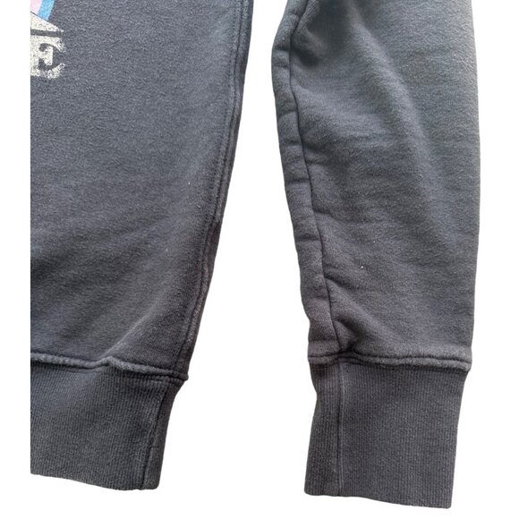 Spiritual Gangster charcoal grey graphic print raglan crewneck sweatshirt with r - Picture 4 of 7